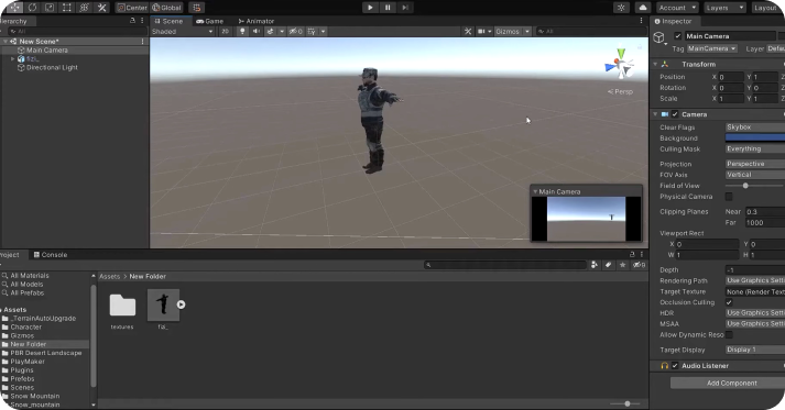 Integrating characters into game engines