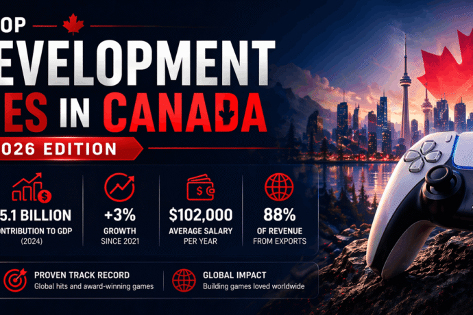 Top Game Development Companies in Canada comparison and statistics (2026 Edition)