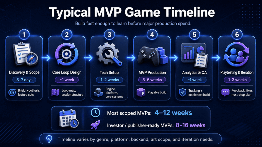 infographic about Game MVP Timeline: How Long Does It Take?