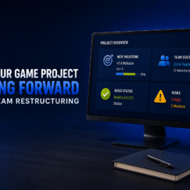 Game co-development team helping keep a game project moving after team restructuring with production support, milestone planning and external development capacity