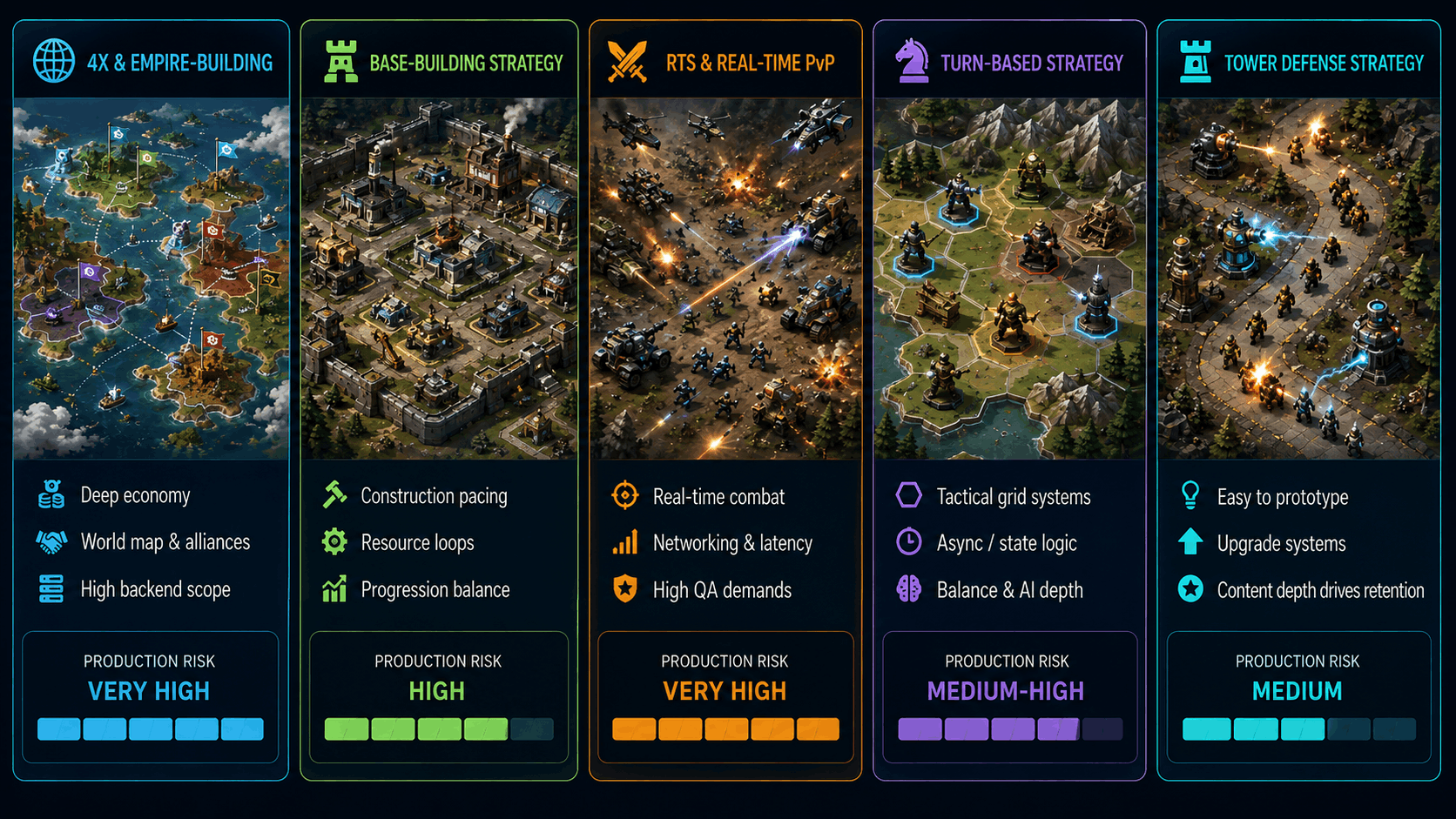 Types of Mobile Strategy Games and Their Production Implications